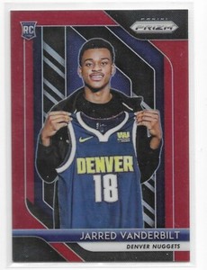 2018-19 Prizm Red Prizm Rookie- Jarred Vanderbilt /299 Denver Nuggets!