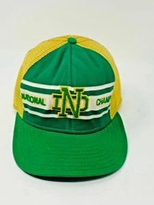 Indiana National Champs Snapback Green and Yellow Baseball Cap Size Large - Picture 1 of 6