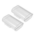 2-slot Battery Container Protectors Cover Transparent PP Battery Holder Box