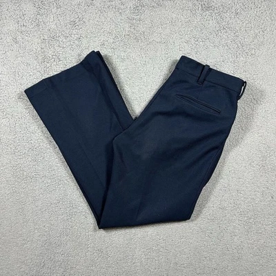 Pantalón Corto Vintage Años 70 Kings Road Perma Prest Azul Marino Talla 30 0379 Foto 1 de 4