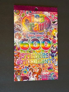 Lisa Frank Sticker Book 5 Sticker Sheets 600 Stickers Lisa Frank Stickers - Picture 1 of 15
