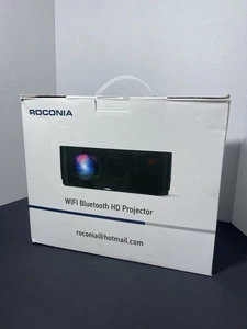 ROCOINA Q6 Projector with 5G WiFi and Bluetooth, Native 1080P Projector - Picture 1 of 4