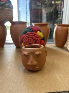 Tequilero Face Clay Mezcal Schnapsglas Oaxaca - Bild 1 von 8
