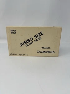 Dominó Puremco Super Grueso Tamaño Jumbo Cara Gigante Como Mármol BLANCO #1632 - Imagen 1 de 4