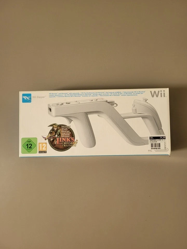 Nintendo Wii Zapper - Scatola+ Pistola + Controller wii + Nunchuk - SENZA GIOCO - Immagine 1 di 1