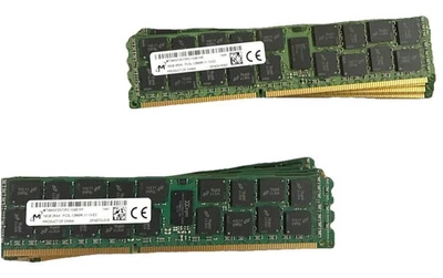 lot16X Micron 16GB 2Rx4 PC3L-12800R DDR3 1600 MHz 1.35V ECC REG RDIMM Memory RAM - Image 1 of 3