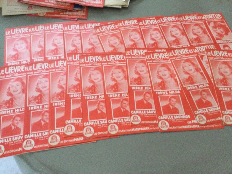 LOT DE  20 PARTITIONS ANCIENNES - Photo 1/1