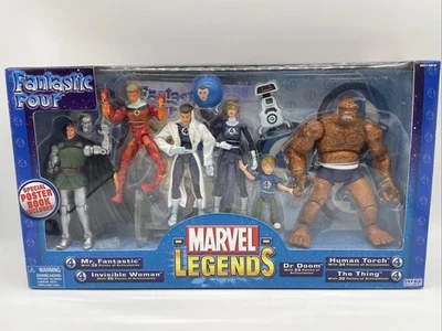 ToyBiz Marvel Legends Fantastic Four 5-Pack Action Figures Set Herbie Franklin - Image 1 of 4