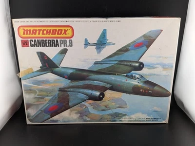 Matchbox Model Plane Kit 1978 PK-408 BAC PR.9 Canberra Airplane 1:72 Unassembled - Image 1 of 4