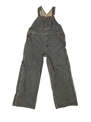 Dickies джинсовой ткани нагрудник комбинезон мужской регулируемые ремни синий работы износ размер 38 x 30 - Изображение 1 из 4