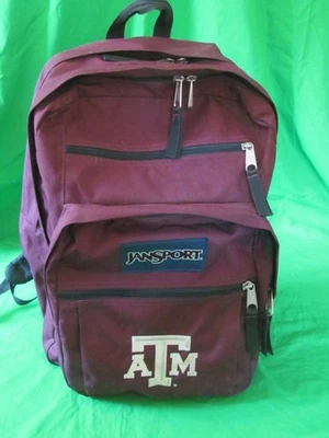 Mochila de Lona Jansport TDN7 Texas A&M Aggies Logo Clásica Granate Bonita Foto 1 de 4
