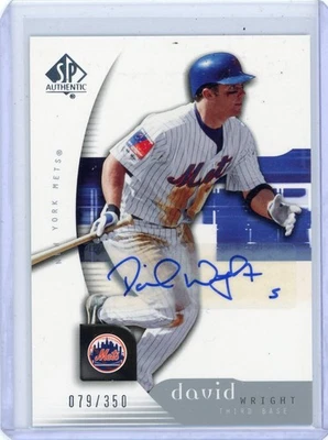 David Wright - 2005 Upper Deck SP Authentic Auto 079/350 #30 Mets - Image 1 of 2