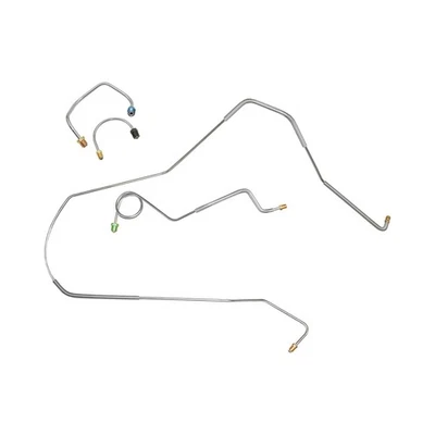 Chevrolet Camaro 1967-68 tambor eléctrico línea de freno delantero kit tubos 4 piezas acero inoxidable Foto 1 de 4