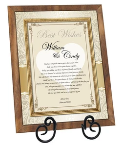 Wedding gift for son & daughter in law or bride groom from parents mother father - Picture 1 of 5