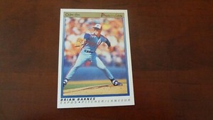 1991 O-PEE-CHEE   PREMIER  #4 BRIAN BARNES    BASEBALL CARD
