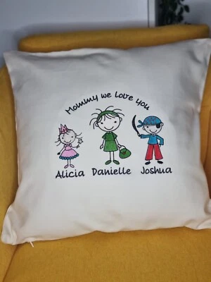 personalised embroidered cushion - Image 1 of 4