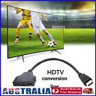HDMI Video Splitter Cable 1 In 2 Out Adapter for LCD Monitor Projector DVD *AU