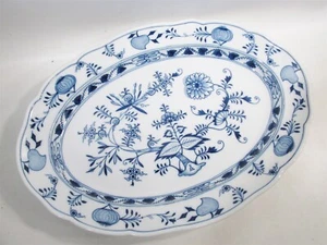 Huge Meissen Crossed Swords Germany Blue Onion 19” Platter Meat - Picture 1 of 7