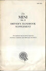 Mini Mark 2 Original Drivers Handbook Supplement 1967 AKD 4953