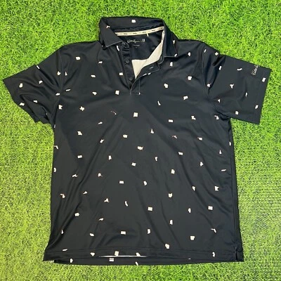 Walter Hagen Perfect 11, Men's USA 50 States Polo Shirt, Blue, Size M 22x28 - Image 1 of 4