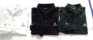 *** Camisa Polo Rolex Blanca Golf/Tenis Grande Bordada 100% Algodón *** - Imagen 1 de 12