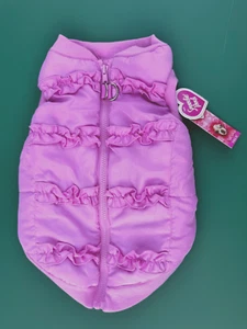 Abrigo chaqueta Smoochie Pooch rosa poliéster perro - Nuevo - Imagen 1 de 2