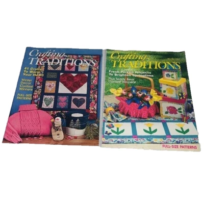 2 Lot Crafting Traditions Magazine 2003  Jan/F Mar/April NICE! - Image 1 of 4