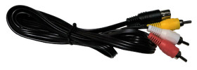 Sega Saturn AV Cables RCA  TV Replacement New Aftermarket