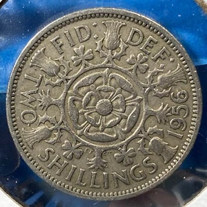 1956 Great Britain Florin KM# 906 (69990) - Picture 1 of 2