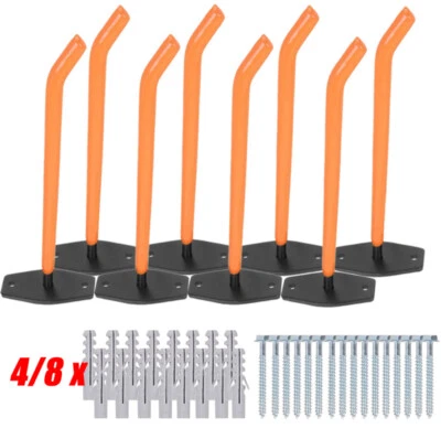 4/8x Reifen Wandhalterung für Felgen | Autoreifen Wandhaken Reifenhalter Haken - Bild 1 von 4