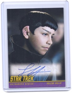Star Trek Classic Movie Lorenzo James Henrie (Vulcan Bully) autograph auto card