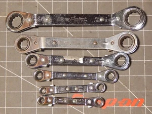 Blue Point 6Pc Offset Double Box Ratchet Ratcheting Wrench Set 1/4" - 7/8" 12Pt - Picture 1 of 3