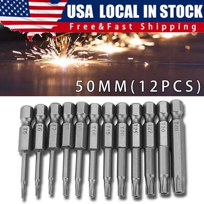 Security Torx Bit Set + Hex Key Allen Bit Set - For Power Drill & Impact Driver - Image 1 of 4