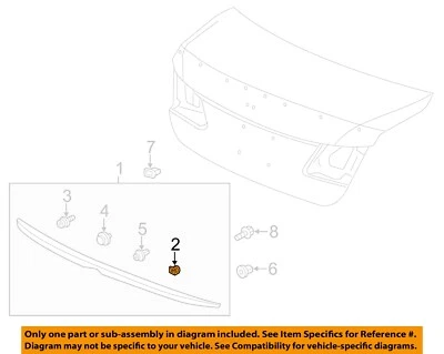 Ojal de moldura con acabado exterior HONDA OEM 12-23 Accord 90308SZW003 Foto 1 de 2