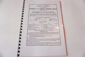Sept 1956 Fascimilie Railway Carriage Working Notice Steam Trains London East - Picture 1 of 6