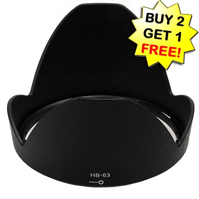 5MINTECH HB-63 Lens Hood for NIKON AF-S NIKKOR 24-85mm f/3.5-4.5G ED VR Lens
