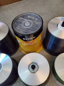 Blank DVD -/+ & CDR blank discs Sony 16X 4.7GB DVD-R Blank Disc 100disc Sealed - Picture 1 of 10
