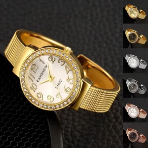 Damenuhr Damen Armbanduhr Damen Uhren Damen Uhr Spangenuhr Damen Strass Kristall - Bild 1 von 8