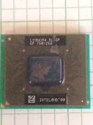 Intel Pentium III 3 CPU 750MHz 100MHz FSB 256K Cache Mobile Socket 495 PPGA495 - Image 1 of 2