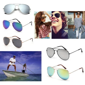 Aviator Sunglasses Men Women Vintage Mirror Lens New Fashion Frame Retro Pilot - Picture 1 of 51