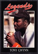1991 Legends Sports Memorabilia Baseball Tony Gwynn #53 NM/MT SAN DIEGO PADRES