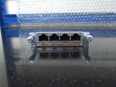 HWIC-4B-S/T  Cisco 4-Port ISDN BRI S/T High-Speed WAN Interface Card - Image 1 of 4