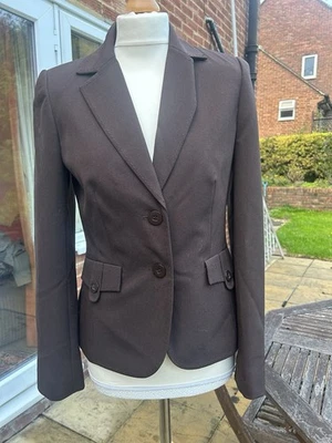 Women's Size 10 Brown 3 Piece Suit Jacket/Blazer Trousers Skirt Interview Office - Image 1 of 4