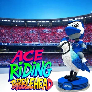 ACE Toronto Blue Jays "Riding Blue Jay" Mascot Exclusive MLB Bobblehead - Picture 1 of 9