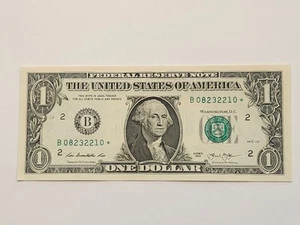 2013 B RARE DUPLICATE FORT WORTH $1 STAR NOTE UNC/GEM B08232210* - Picture 1 of 3