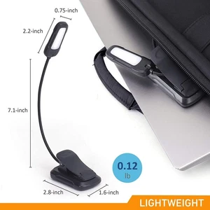 Reading Lights For Books In Bed Portable Clip-on LED USB Rechargeable DY9 - Zdjęcie 1 z 9