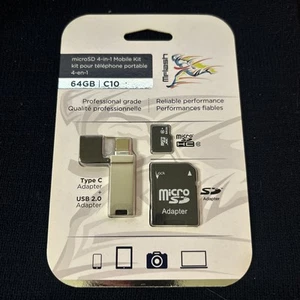 MFLASH 64GB Micro SD With 3 Convertors - Photo 1 sur 2