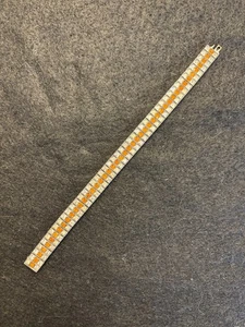 BESCHÄDIGTES VINTAGE 30ER JAHRE ÄRA ART DECO DIAMONDBAR STERL 925 PAVE KRISTALL ARMBAND *38,5 gm - Bild 1 von 10