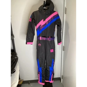 Tipsy Elves Night Run Retro Schneeanzug Einteiler - Damen Extra Small - Neu ohne Etikett - Bild 1 von 7