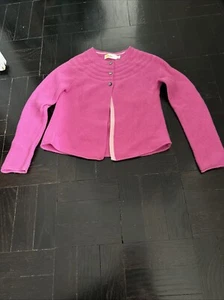 Mini Boden - Pink Cotton/ Cashmere  Cardigan Size 8-9y - Picture 1 of 6